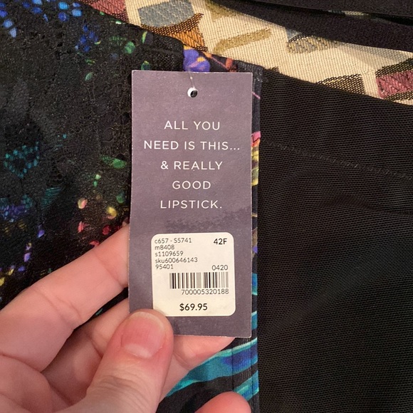 NWT 42F Cacique Lightly Lined Multi-Way Strapless Bra - Picture 3 of 7